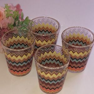 MISSONI for Target Tumblers Set of 4 NEW 2011 MISSONI COLLECTION VTG NWT